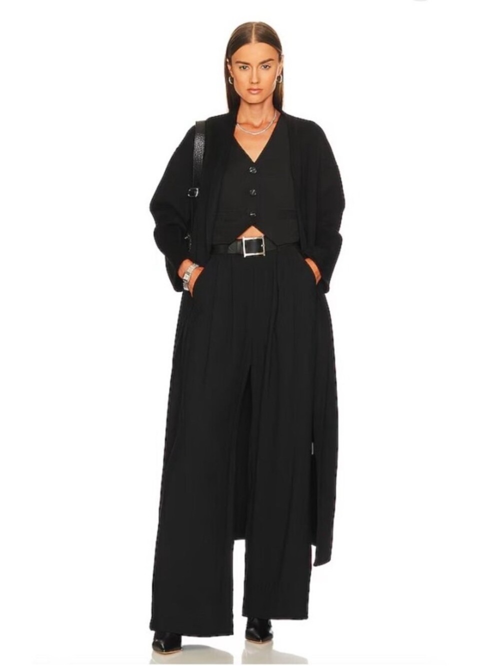 NONchalant Label Fabi Wide Leg Pants Black